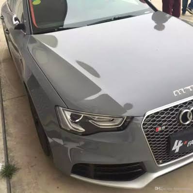 Stickerslab Glossy Gray Cement Adhesive Film for Car Wrapping and Tuning 152cm x 200cm - Car Wrapping Films