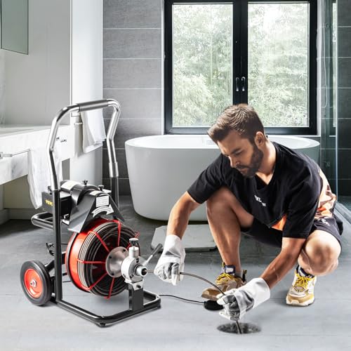 VEVOR Drain Cleaner Machine with Foldable Handle