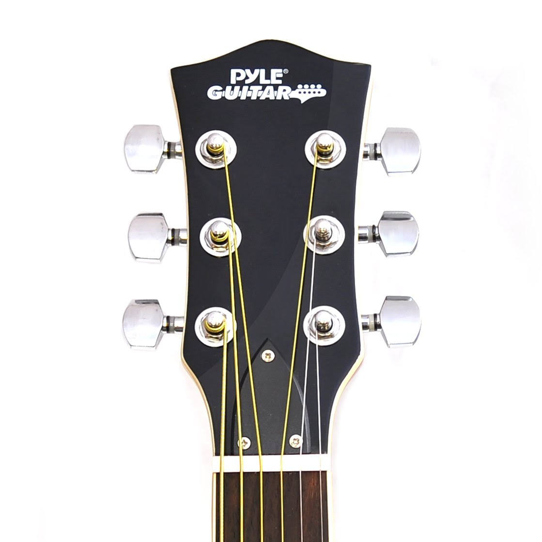 Pyle Pga48br - 6-String Acoustic Resonator Guitar, Full Scale Resophonic, Accessory Kit Included