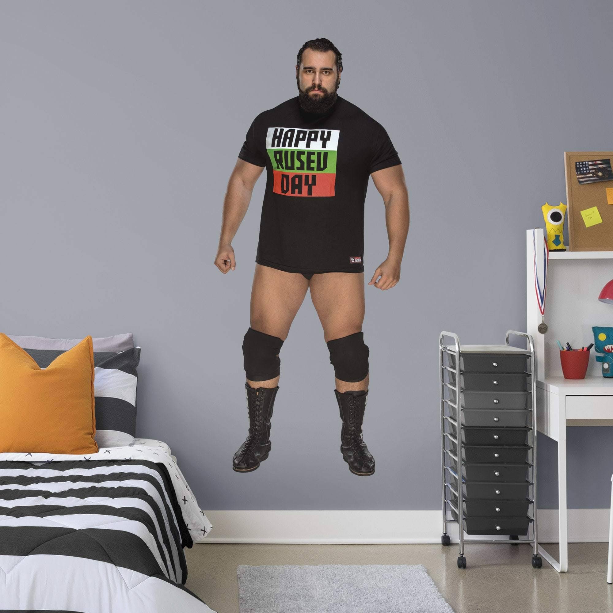 Fathead Rusev - Life-Size Officially Licensed WWE Removable Wall Decal