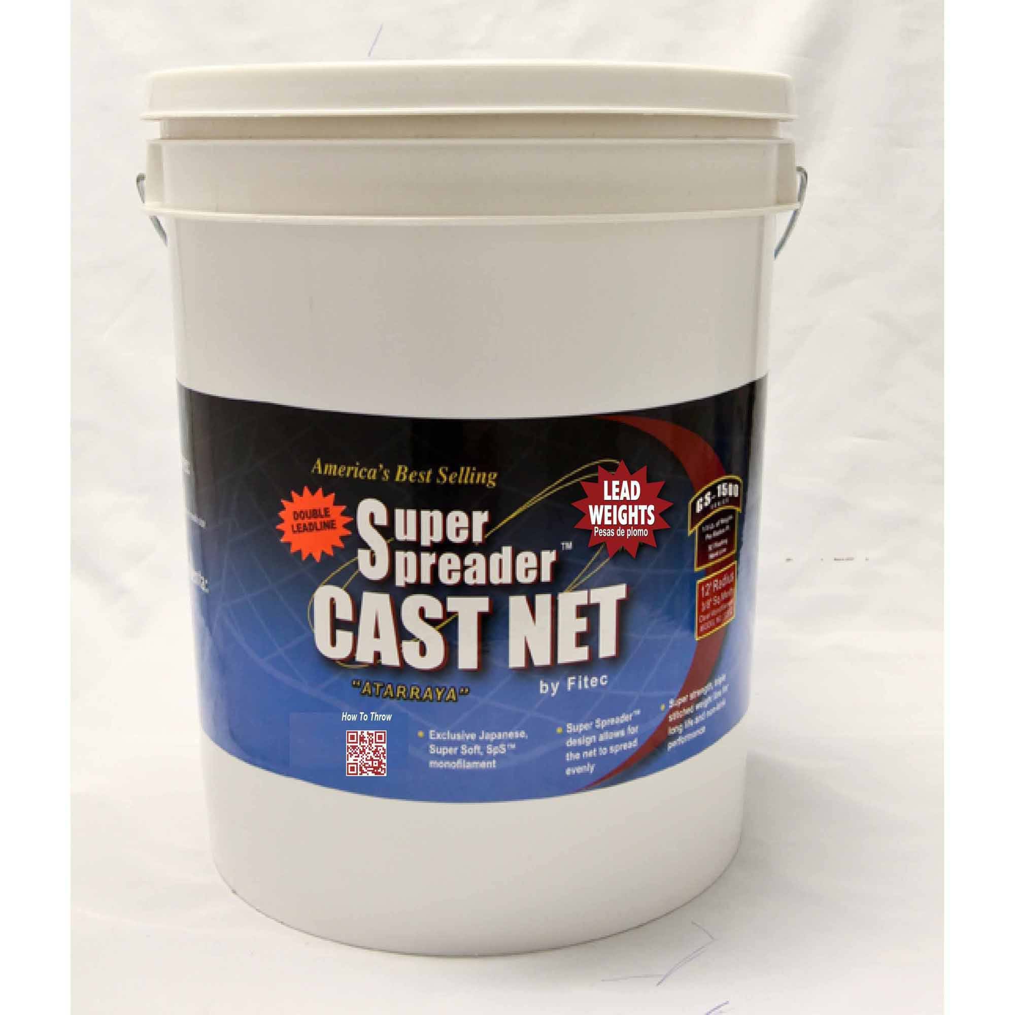 Fitec 12060 GS-1000 Ultra Spreader and Cast Net with Tape