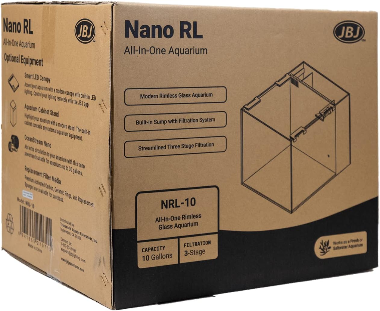 Nano Rimless - 10-Gallon // All-in-One Aquarium