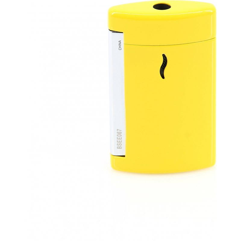 S.T. Dupont Minijet Yellow Pop Lighter, Lacquer, Chrome TRIM, 010515