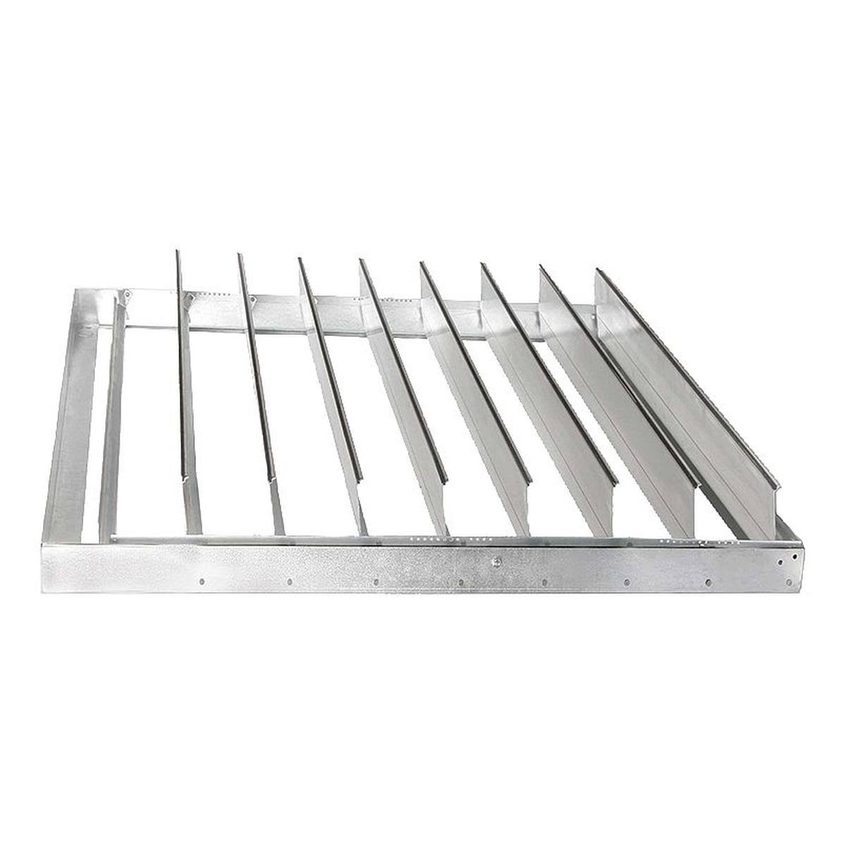 Dayton 6WRK7 Backdraft Damper,Horizontal,42 Sq