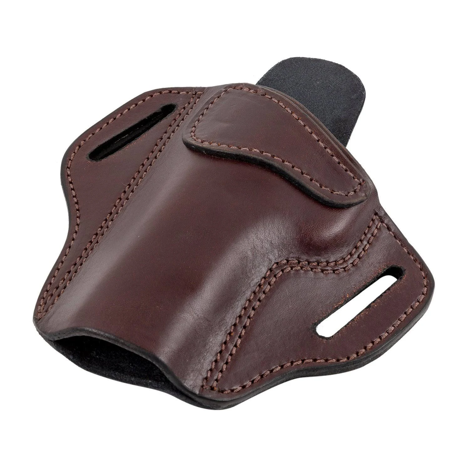 The Ultimate 2 Slot OWB Leather Gun Holster | Relentless Tactical Right Handed / Brown