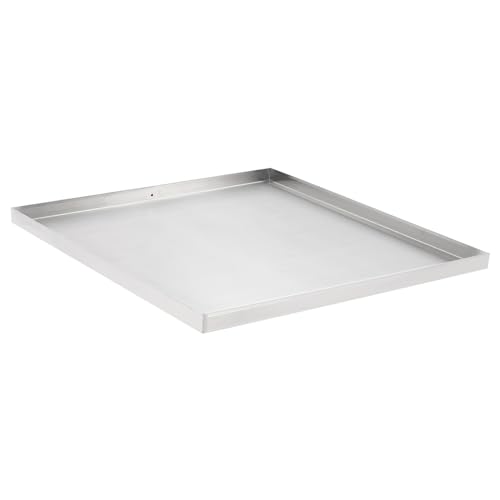 Washer Machine Drain Pan, Drip Tray Catch Washing Machine Tray for Most Models of Washers Dryers Dishwashers, 304 Stainless Steel