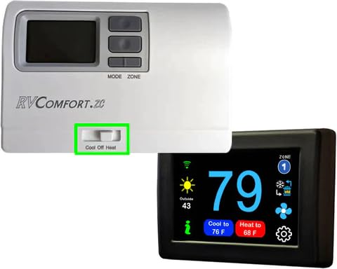 Micro-Air EasyTouch Digital Wireless RV Thermostat Compatible with Coleman