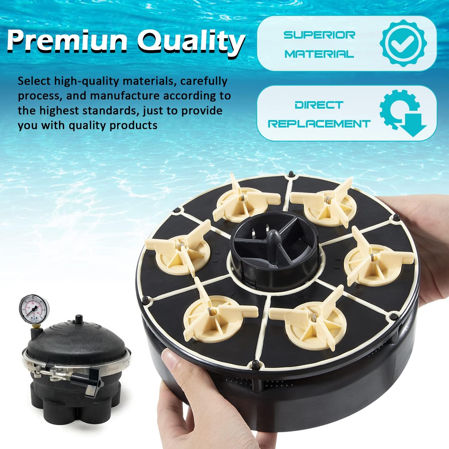 4 Port Gear Module for Paramount in-Floor Cleaning System Water Valve, Replace 004-302-4406-00