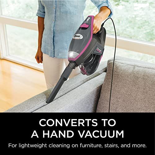 Shark HV371 Rocket Pro DLX Corded Stick, Removable Hand Vacuum, Advanced Swivel Steering, XL Cup, Crevice Tool, Upholstery Tool & Anti-Allergen Dust Brush (Renewed)