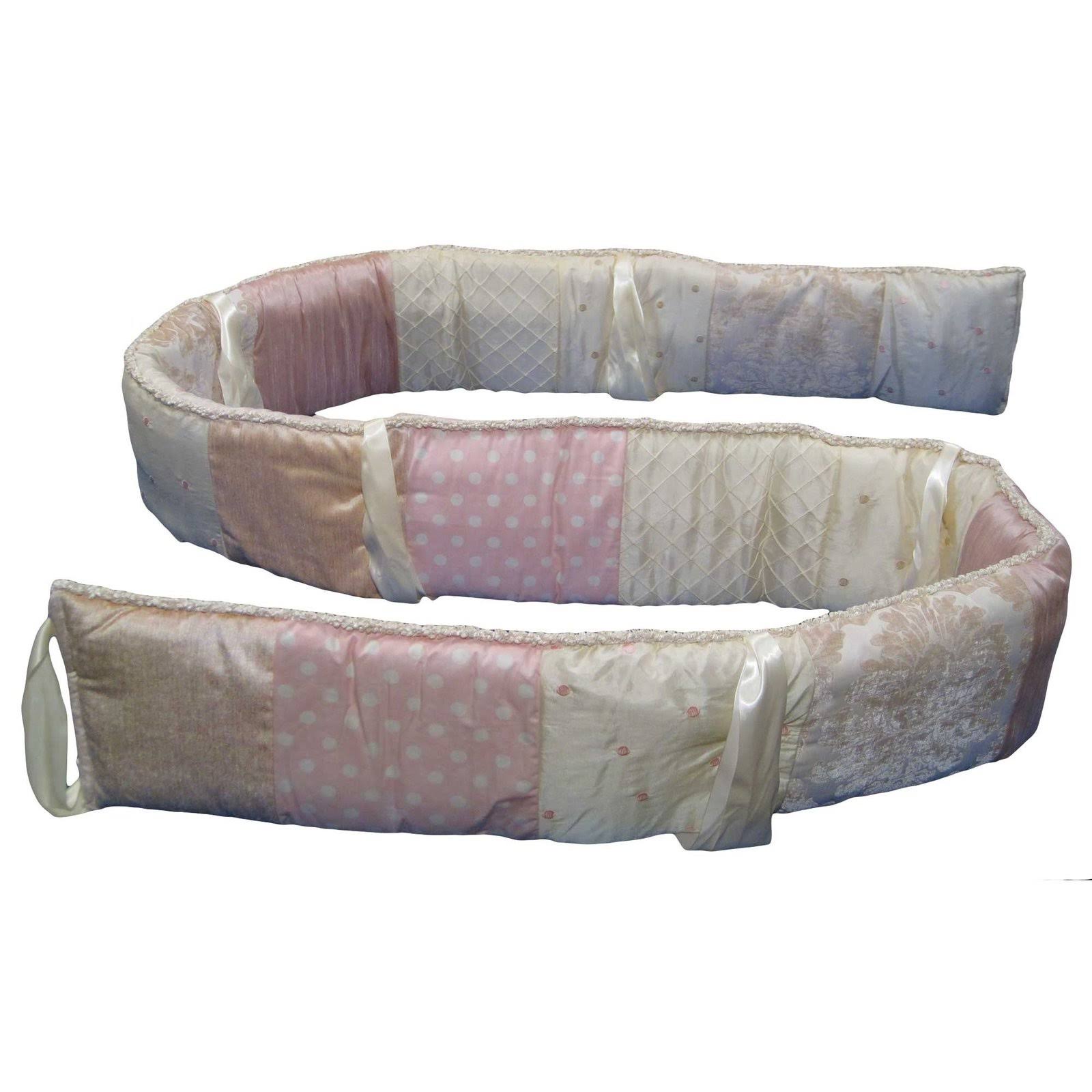 Glenna Jean Victoria 4 Piece Baby Crib Bedding Set with Bumper