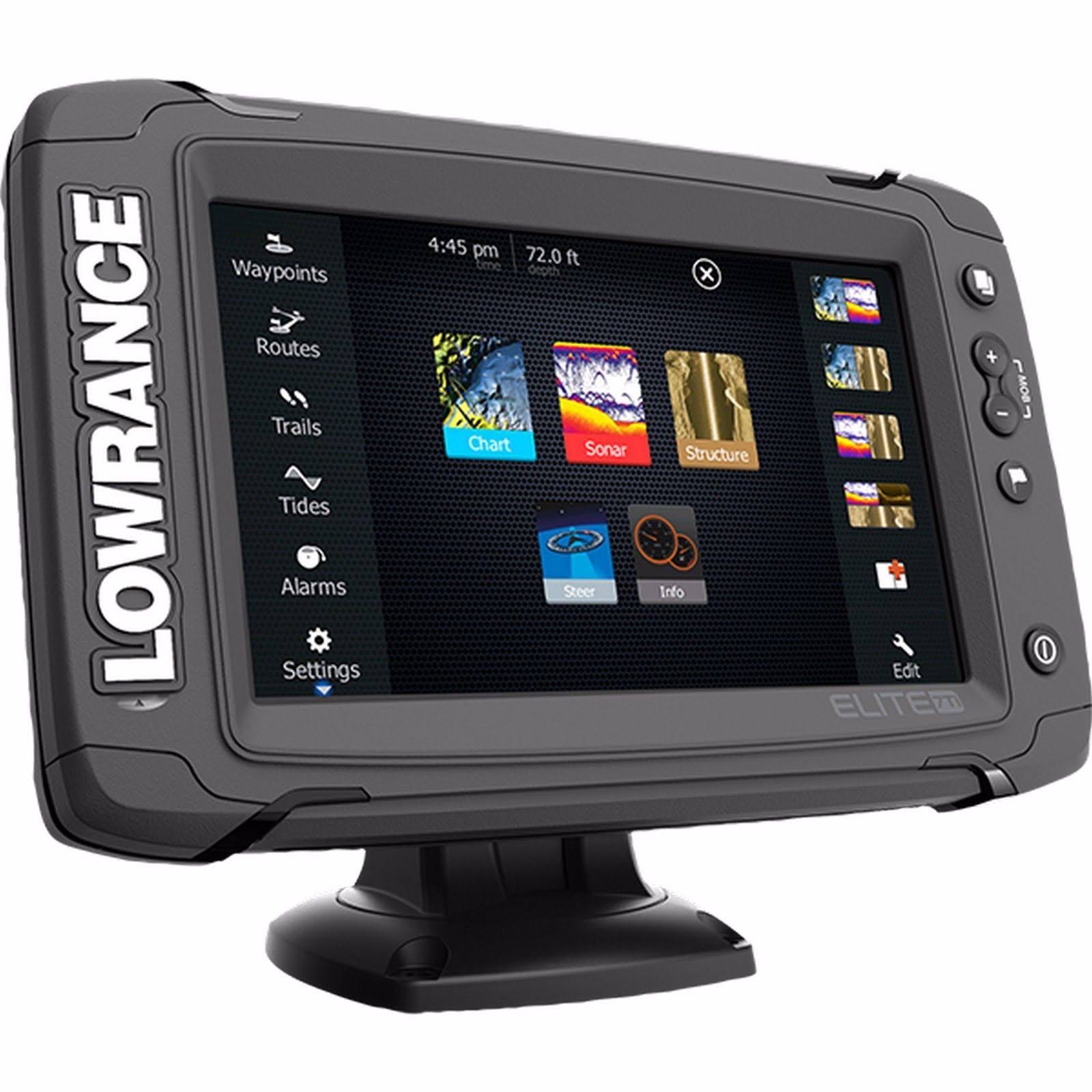 Lowrance Elite-7 Ti Touch Combo w-TotalScan Transom Mount Transducer u0026