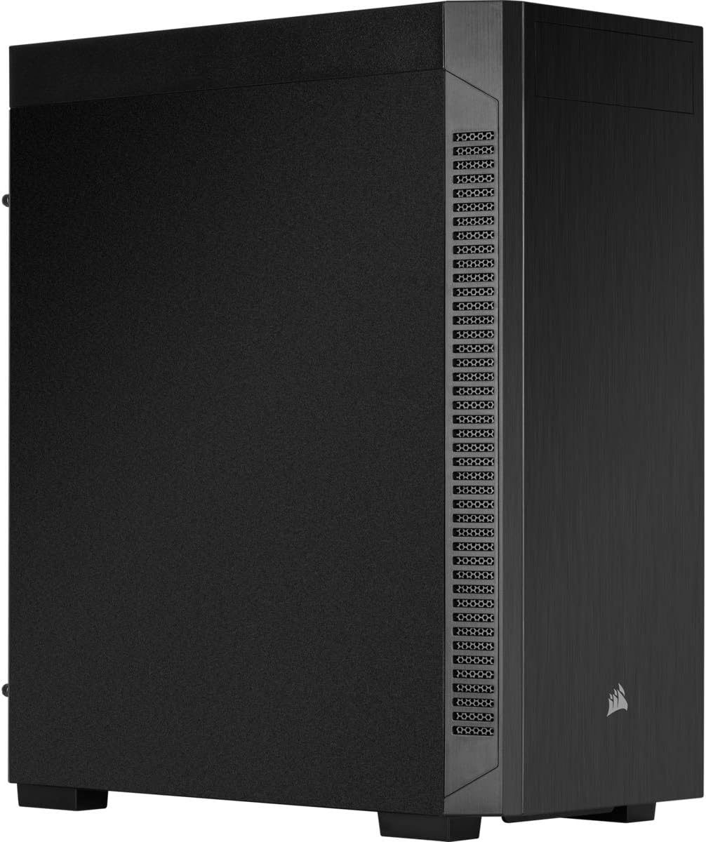 Corsair 110Q Mid-Tower Quiet ATX Case, Black, Solid, Standard