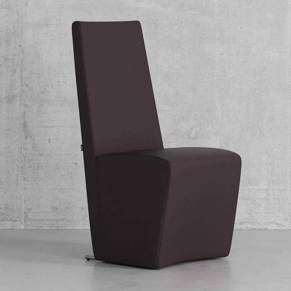 Zuri Furniture Boston High Back Modern Dining Chair - Brown