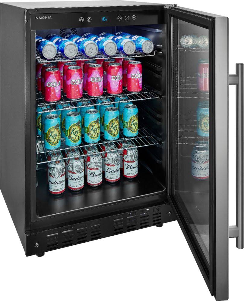 Insignia - 165-Can Built-in Beverage Cooler