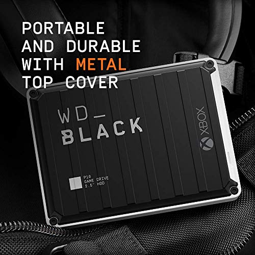 WD_BLACK 5TB P10 Game Drive, Portable External Hard Drive, Works with Playstation, Xbox, & PC - WDBA3A0050BBK-WESN