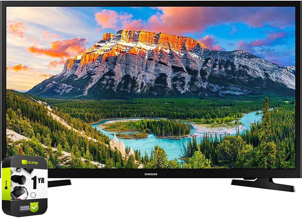 Samsung UN32N5300AFXZA 32 Inch Smart LED TV Black Bundle with 1 YR CPS Enhanced Protection Pack