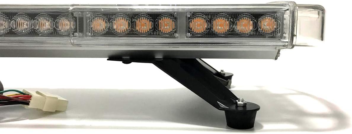 CFLMYYXGS 12V - 24V 63" 120 LED Amber LED Light bar Emergency Warning LightBar Recovery Rescue Beacon LightBar Wrecker Flashing LightBar