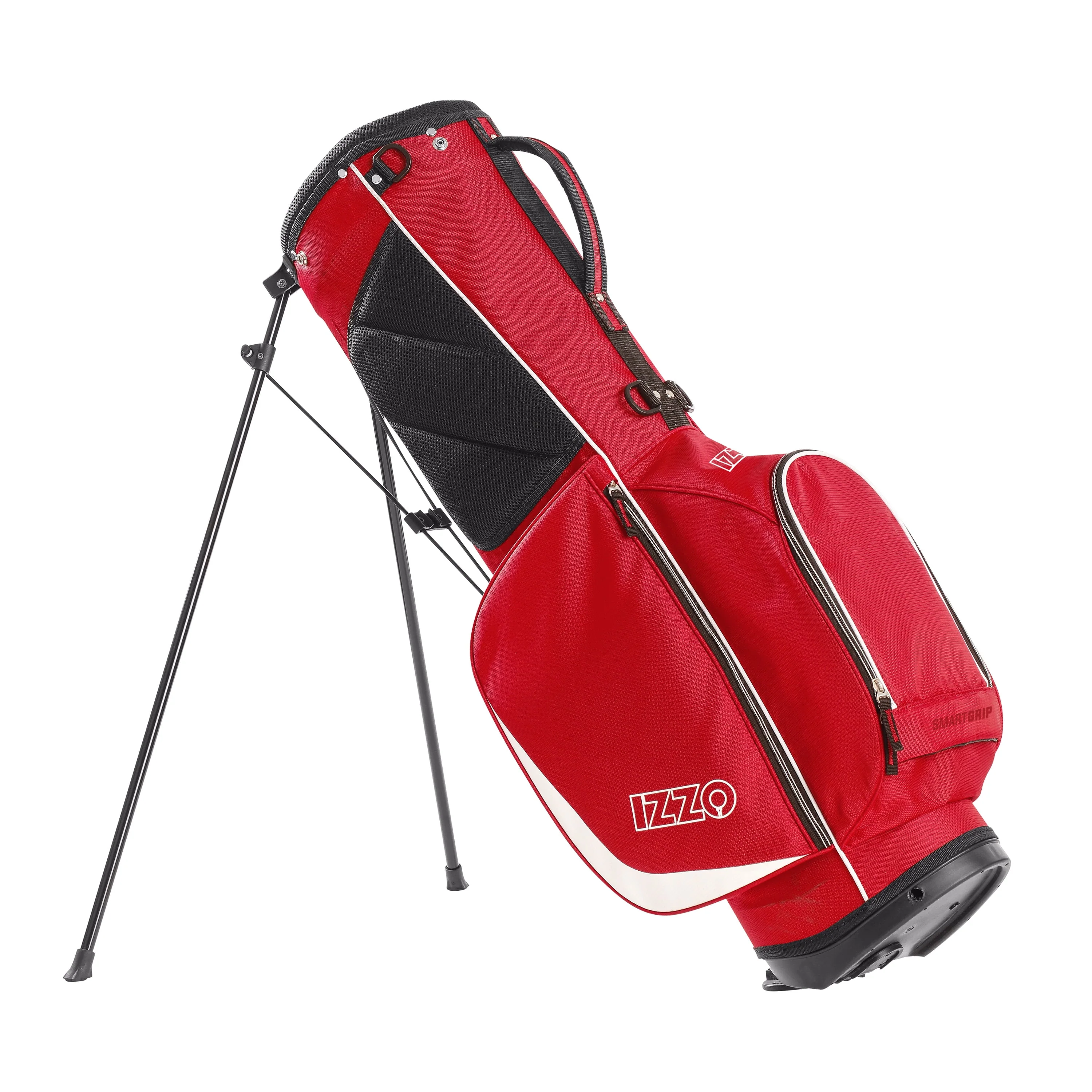 Izzo Golf Ultra-Lite Stand Bag - Grey/Lime