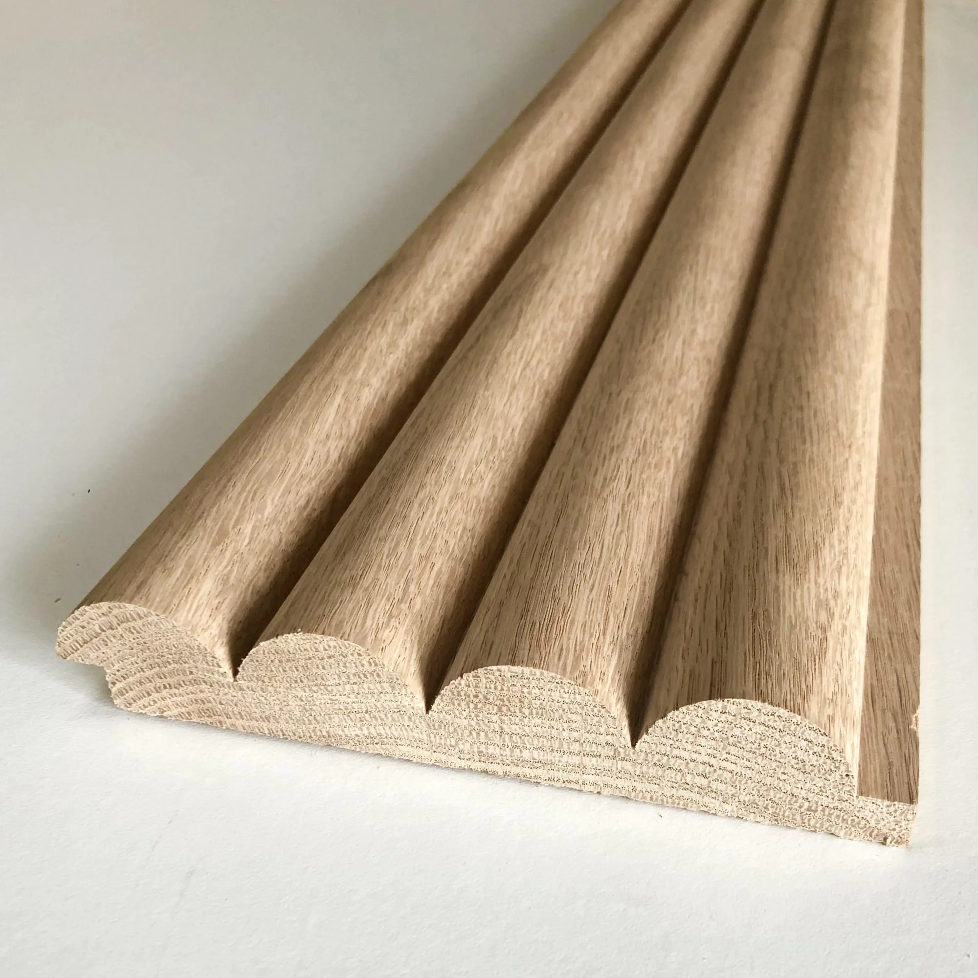Timeline 990-Shiplap-6X72 Fluted Round Wood Wall Paneling 5.5” X 72" Oak Reeded Shiplap -