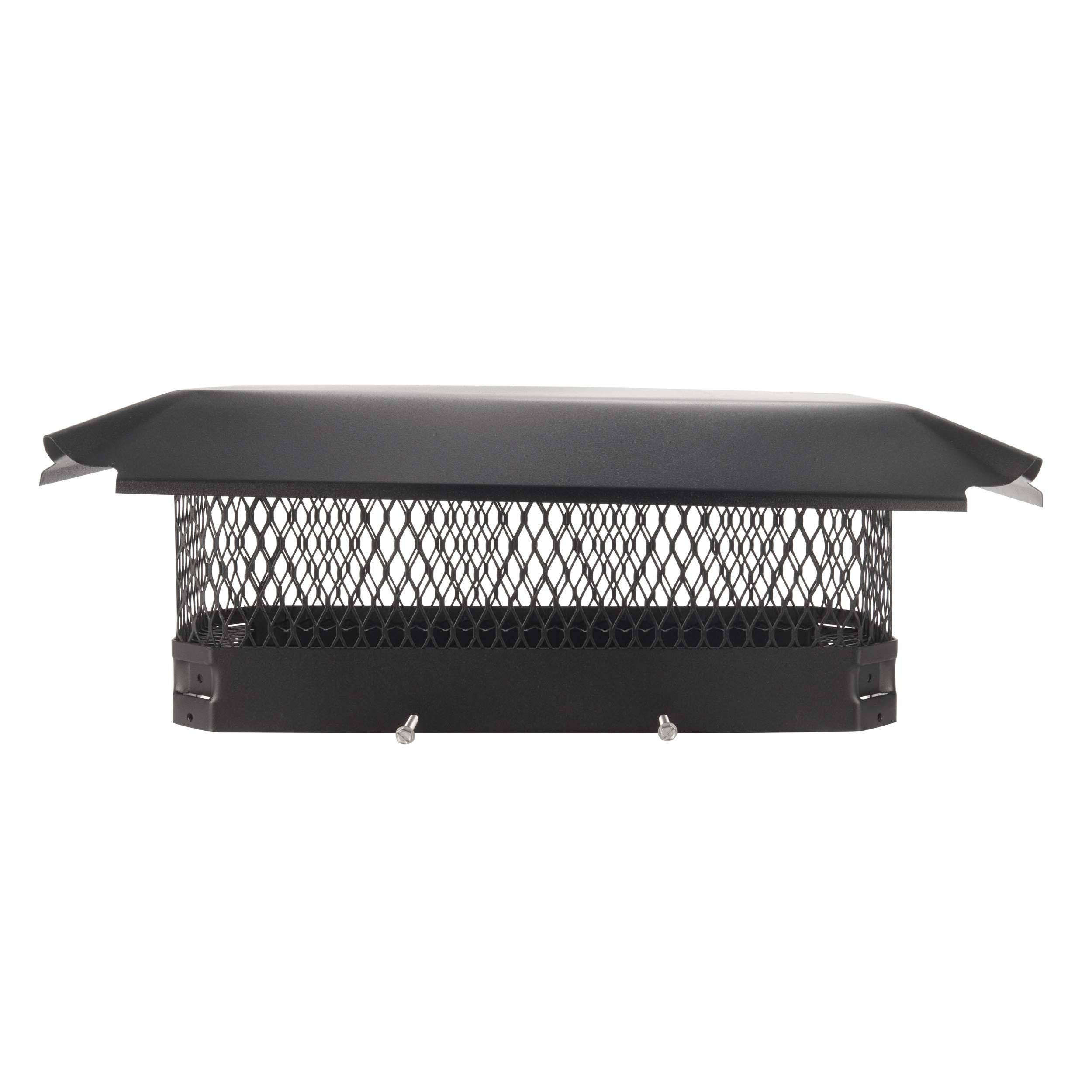 HY-C Single Flue Bolt-On Chimney Cap, Black