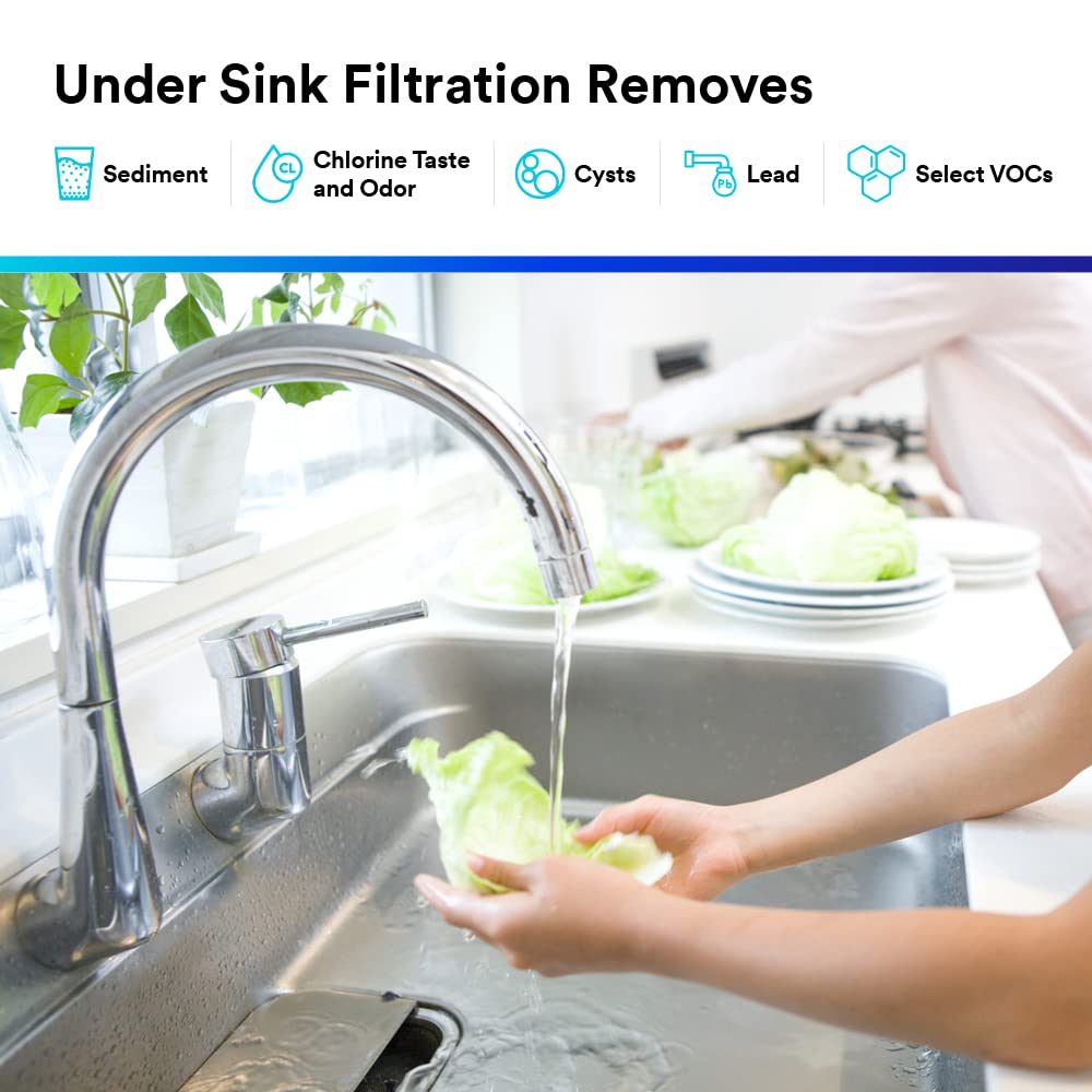 3M Aqua-Pure Under Sink Full Flow Drinking Water Filter System 3MFF100 and Replacement Filter 3MFF101