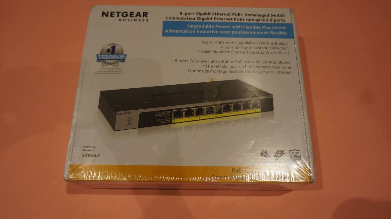 NETGEAR GS108LP Unmanaged Switch - 8 PoE+ Ethernet Ports