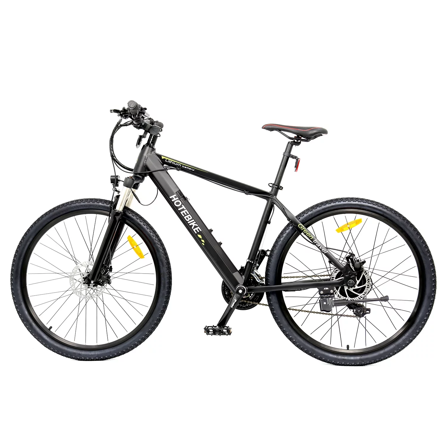 HOTEBIKE 27.5 inch City Electric Bicycle 48V 500W Removable Hidden 48V 13AH Battery for Adults, Black