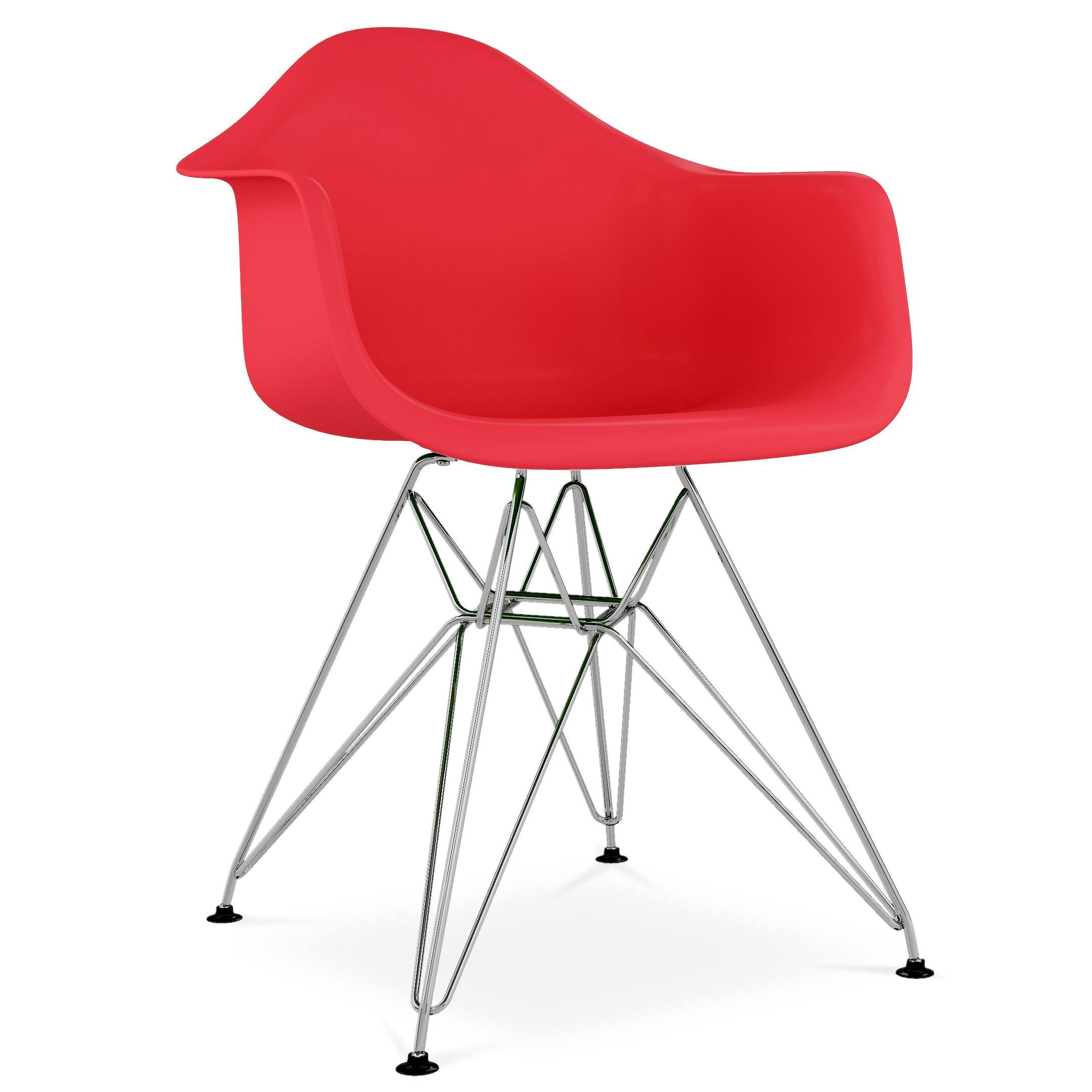 Eiffel Mid Century Modern Armchair | Red