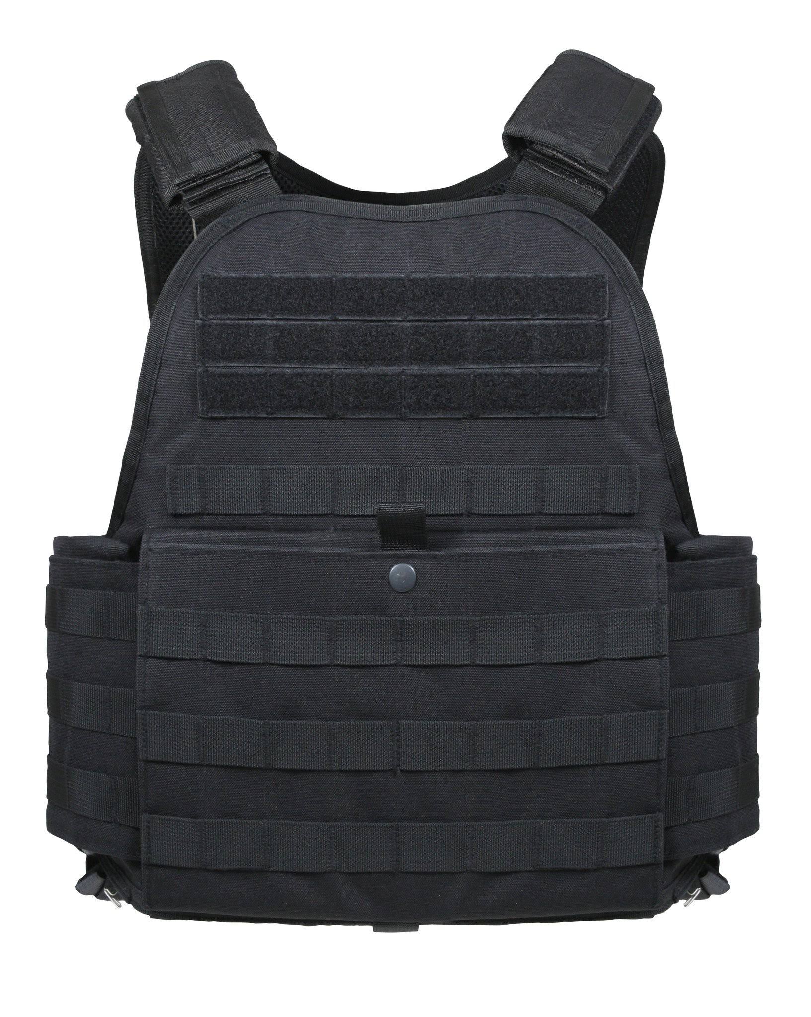 Rothco Molle Plate Carrier Vest - Black