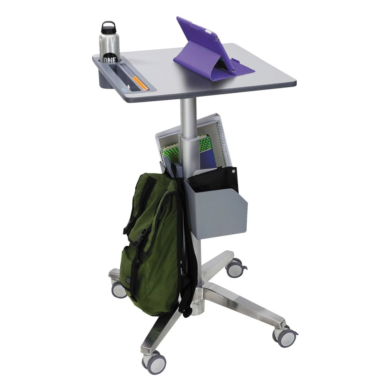 Ergotron LearnFit Adjustable Stand-Up Desk White/Silver 24481003
