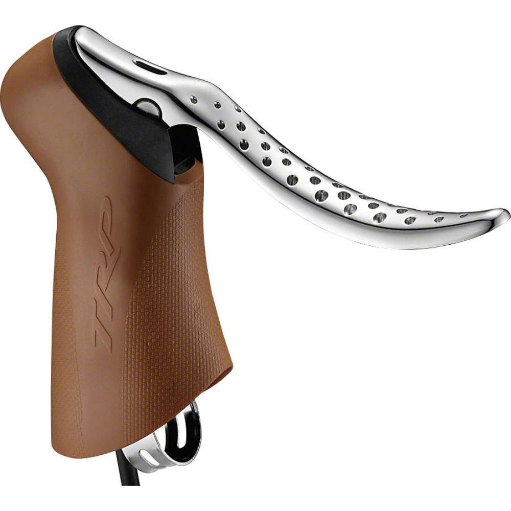 TRP Hylex RS Disc Brake and Lever - Rear, Hydraulic, Post Mount, EZ Plug, Gum/Silver