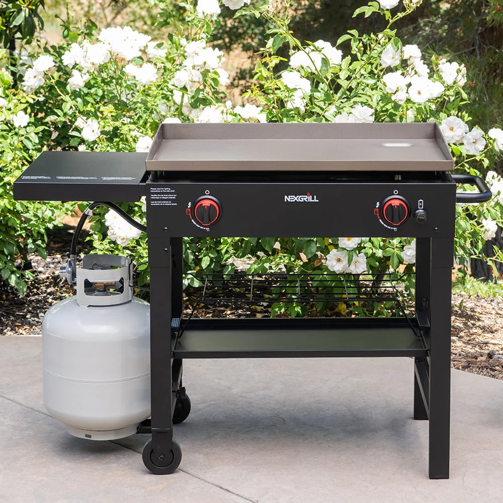Nexgrill Daytona 3-Burner Propane Gas Griddle w/ Side Tables