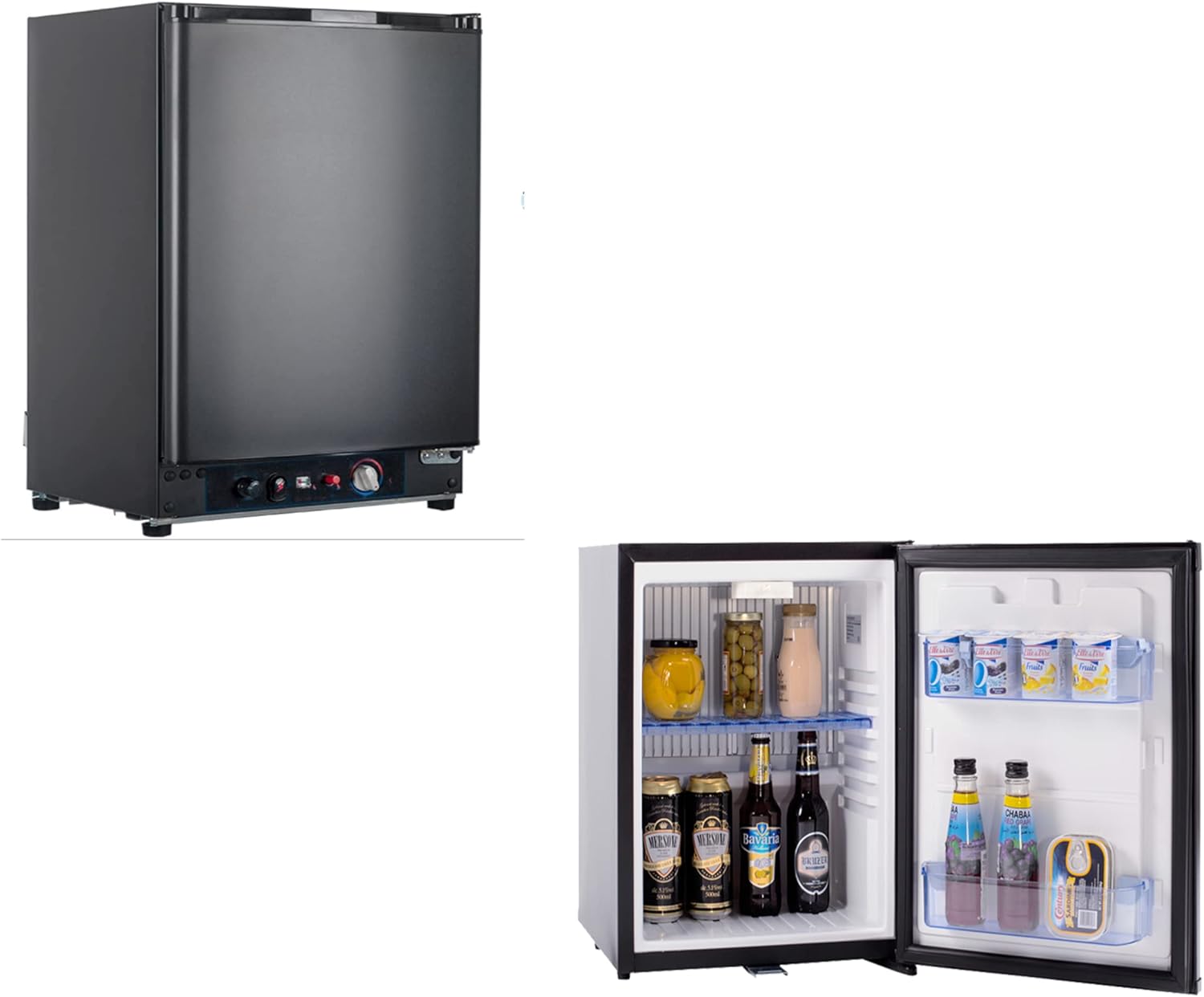 Smad 3 Way Refrigerator 12v Fridge for RV Trucks Propane Refrigerator No Noise Compact Mini Fridge Quiet No Noise