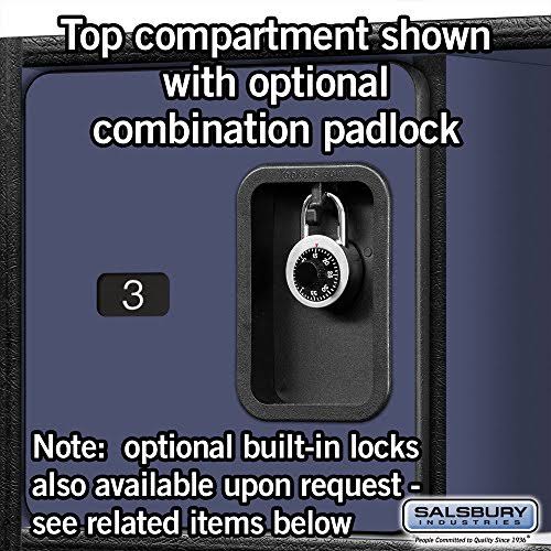Salsbury Industries Open Access Designer Wood Locker, 18-Inch, Blue
