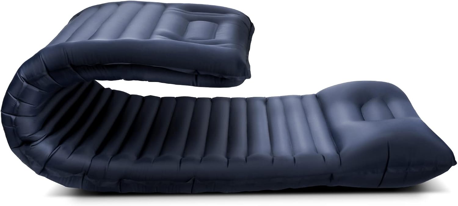 Inflatable Sleeping Pad for Camping, Extra Thickness 3.9 Inch Self Inflating Sleeping Pad with Pillow, Lightweight, Comfortable, and Portable Sleeping Mat for Backpacking, Hiking, and Traveling Green