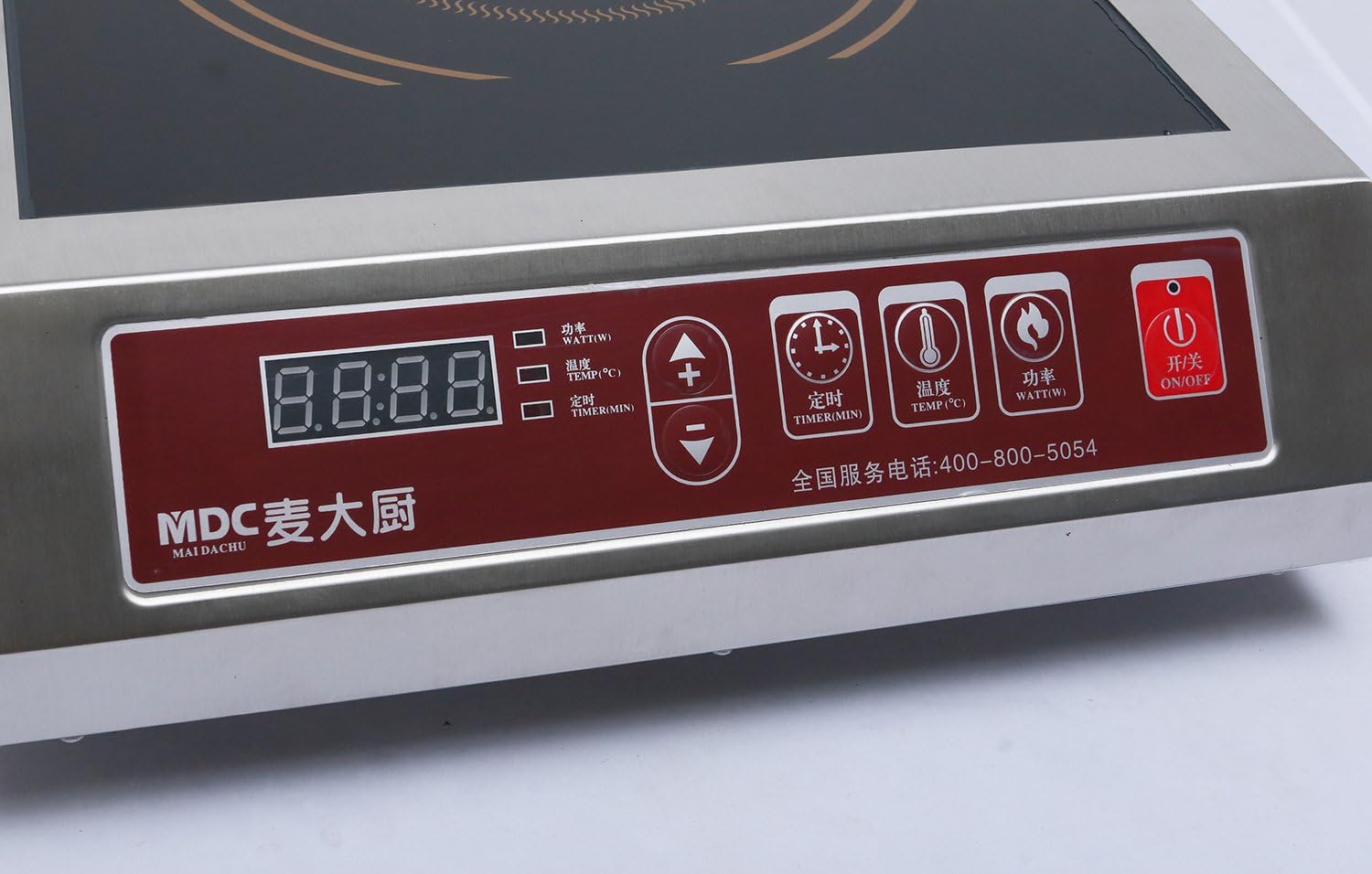 Stainless Steel 3500W Electric Induction Cooktop, Electric Countertop Burners