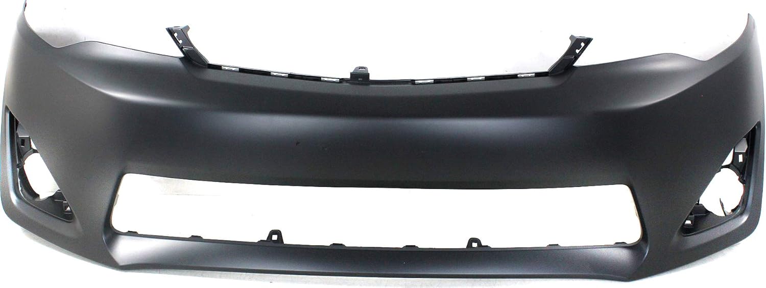 Evan-Fischer Front Bumper Cover Compatible with 2012-2014 Toyota Camry Primed L/LE/XLE/Hybrid Models