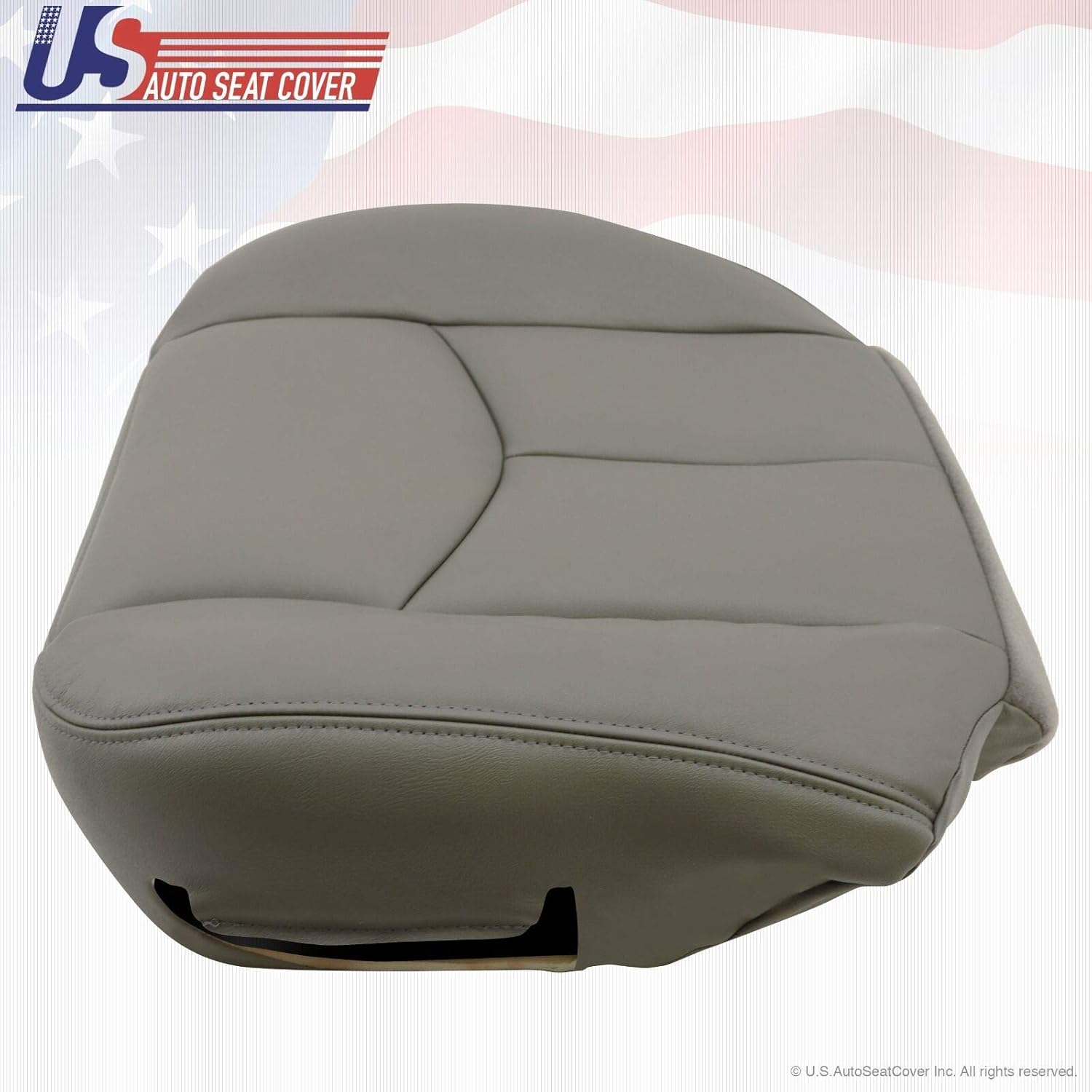 2003 2004 2005 2006 Chevy Tahoe Suburban Driver Bottom Leather Seat Cover Gray