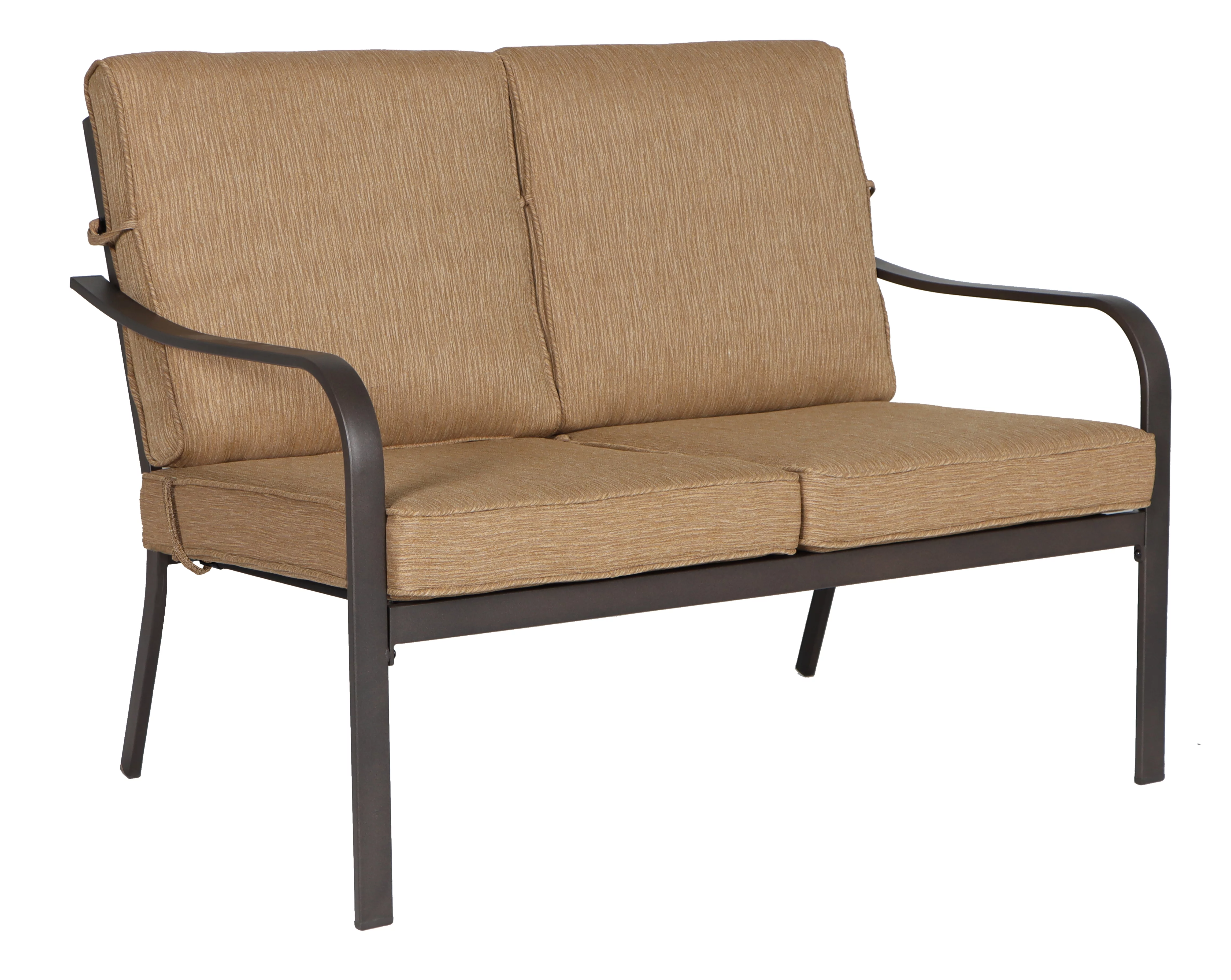 Mainstays Stanton 4-Piece Steel Outdoor Patio Conversation Set, Red