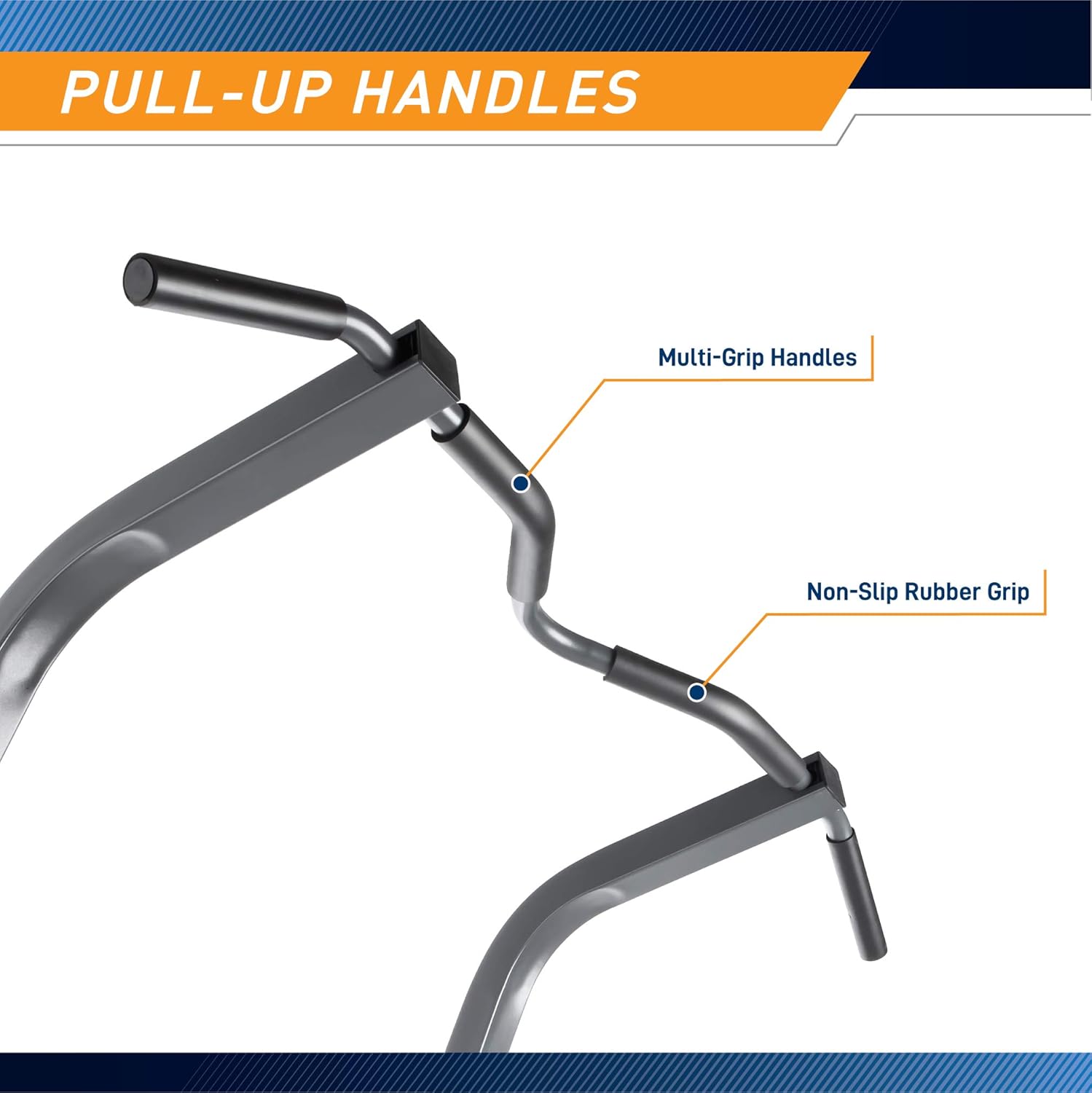 Marcy Power Tower Multi-Grip Pull Up & Dip Station VKR Home Gym TC-3515 BLACK, 74 pounds