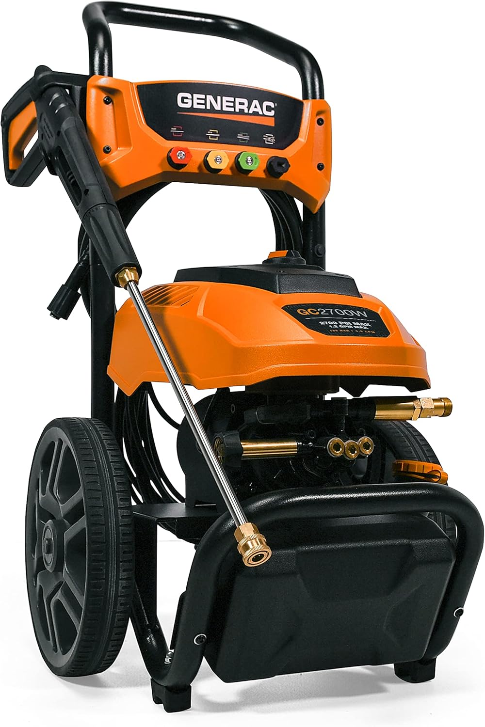 Generac OneWash 3,100 PSI 70191 Pressure Washer, Black, Orange