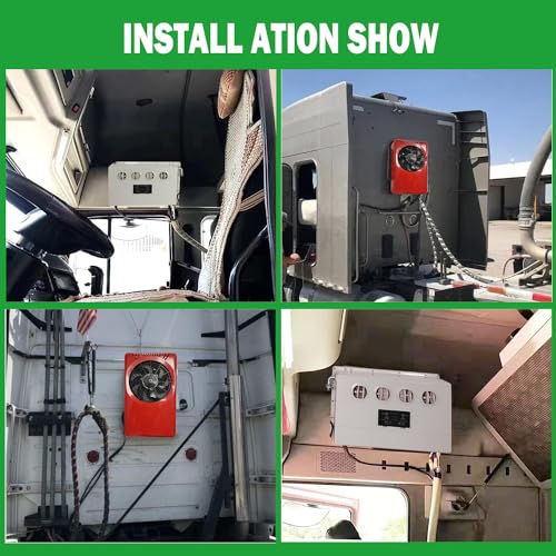 Treeligo 12V D/C Air Conditioner, 8000 BTU Split Electric Cooling Conditioning Unit for RV Truck Camper Bus Van Semi Truck Caravan