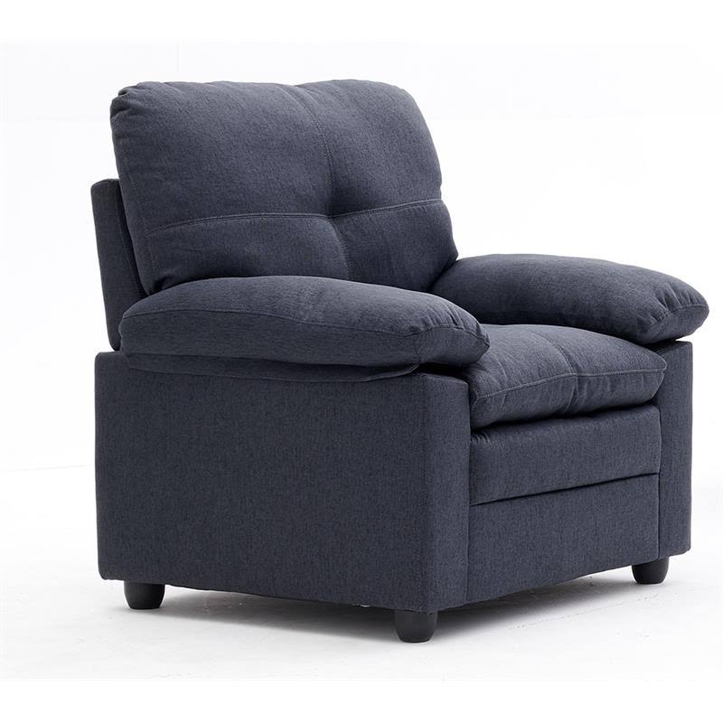 2 Piece Living Room Sofa Set with 74x22 Sofa and 32x22 Armchair in Gray