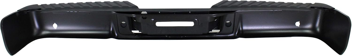 Evan-Fischer Step Bumper Compatible with 2004-2006 Ford F150 Assembly Powdercoated Black Steel Hitch Style with Rear Object Sensor Holes Fleetside