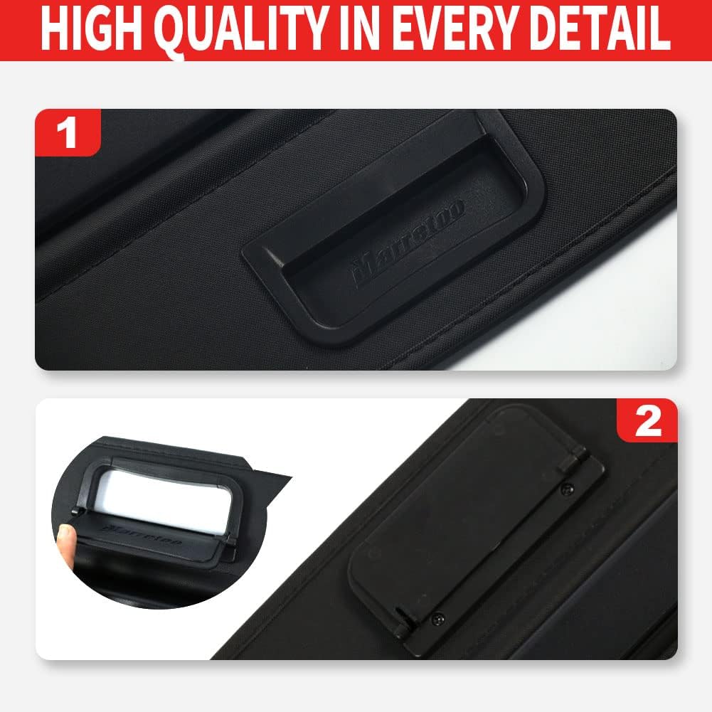 Marretoo for Chevy Chevrolet Equinox GMC Terrain Cargo Cover 2018 2019 2020 2021 2022 for Chevy Equinox Accessories with 【Extra Storage Net】Black Retractable Trunk Cover Security Shield Shade