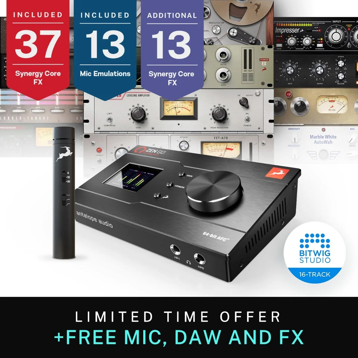 Antelope Audio Zen Go Synergy Core Thunderbolt and USB Audio Interface