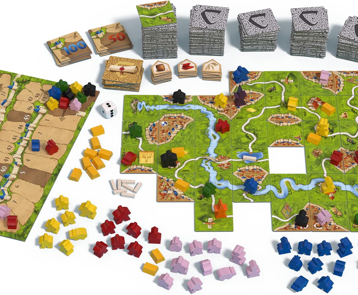 Carcassonne Board Game Big Box (BASE GAME & 11 EXPANSIONS) | Family Board Game | Board Game for Adults and Family | Medieval Strategy Board Game | Ages 7 and up | 2-6 Players | Made by Z-Man Games
