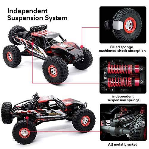 Gizmovine RTR Hobby RC Car 1:12 Scale 4WD Remote Control Truck 60+KM/H High Speed, Brushless 2.4 GHz Radio Controlled Cars with