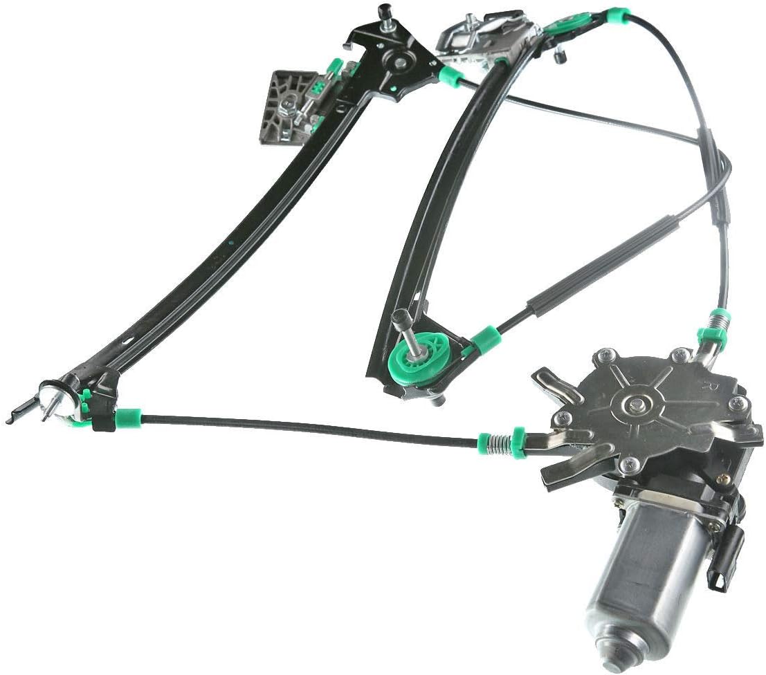 Front Passenger Side Power Window Regulator with Motor for Chevy Corvette 1997-2004 Pack of 2