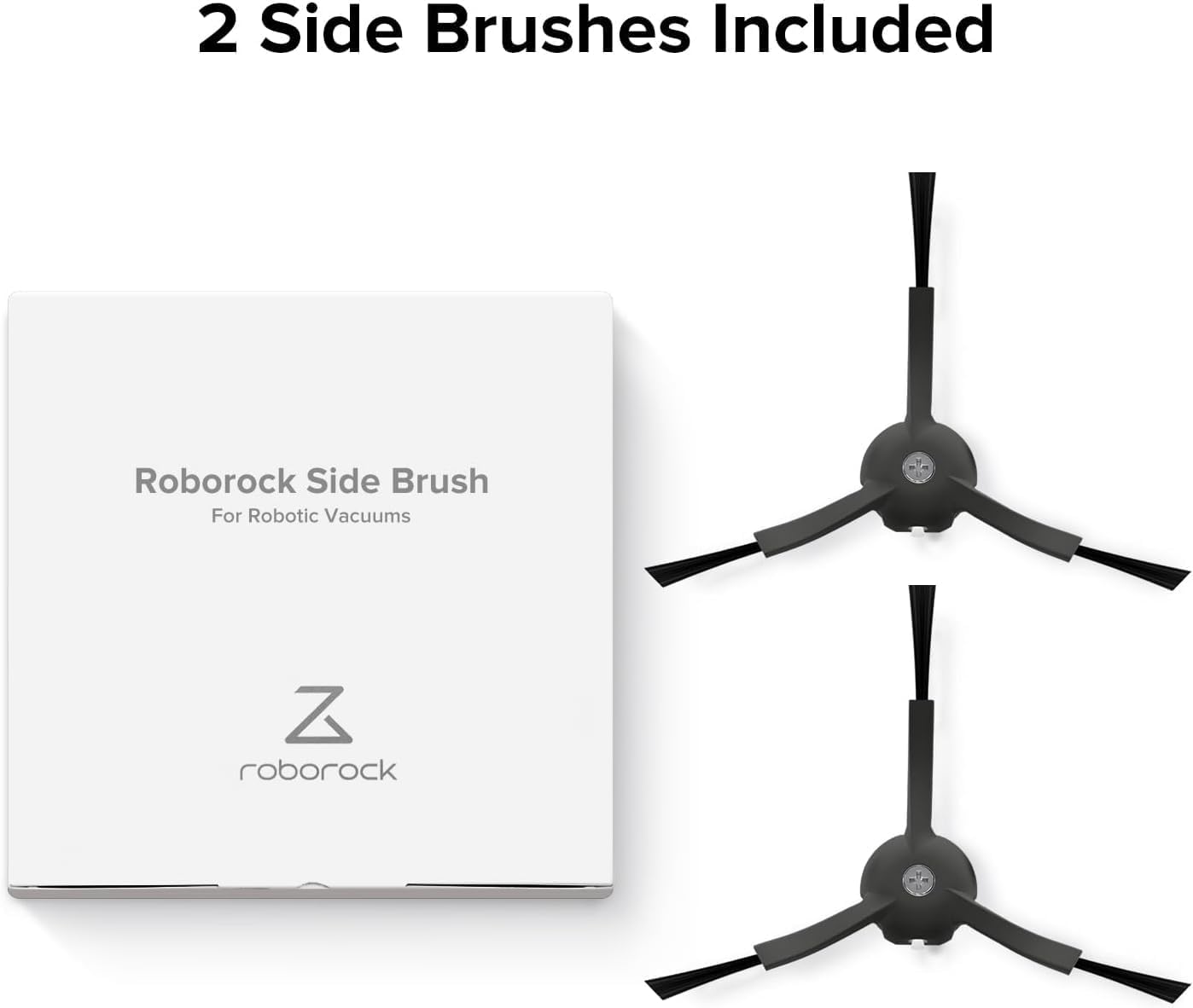roborock Q5 Max+ Robot Vacuum with Self-Empty Dock, 5500 Pa Suction with Side Brushes Replacement (2 Pieces)